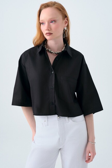 Kadın Gömlek LF2039086 Siyah (1)