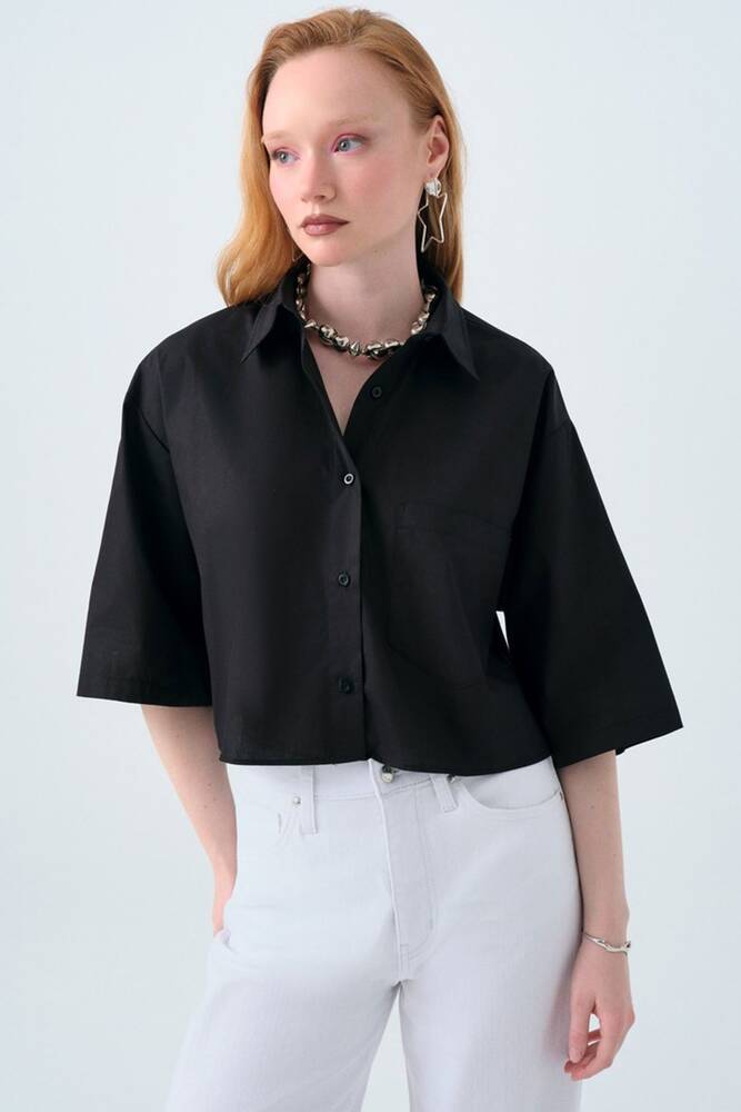 Kadın Gömlek LF2039086 Siyah 