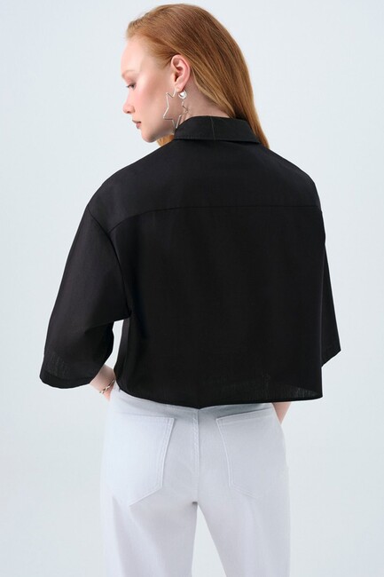 Kadın Gömlek LF2039086 Siyah (2)