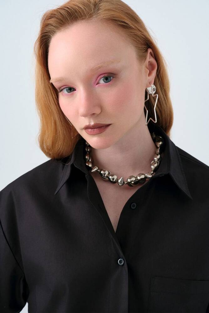 Kadın Gömlek LF2039086 Siyah 