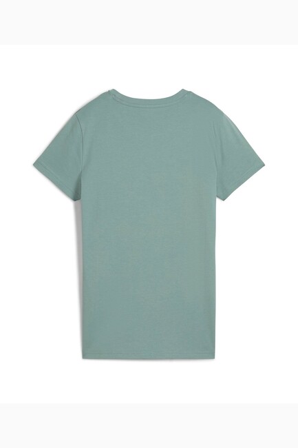 Kadın Graphıcs Floral Cat Logo Tişört 685081-30 Yeşil - Thumbnail