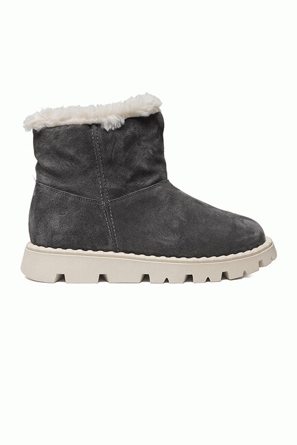 Kadın Hakiki Deri Casual Bot 3K2TB72171 Gri (1)