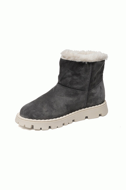 Kadın Hakiki Deri Casual Bot 3K2TB72171 Gri (2)