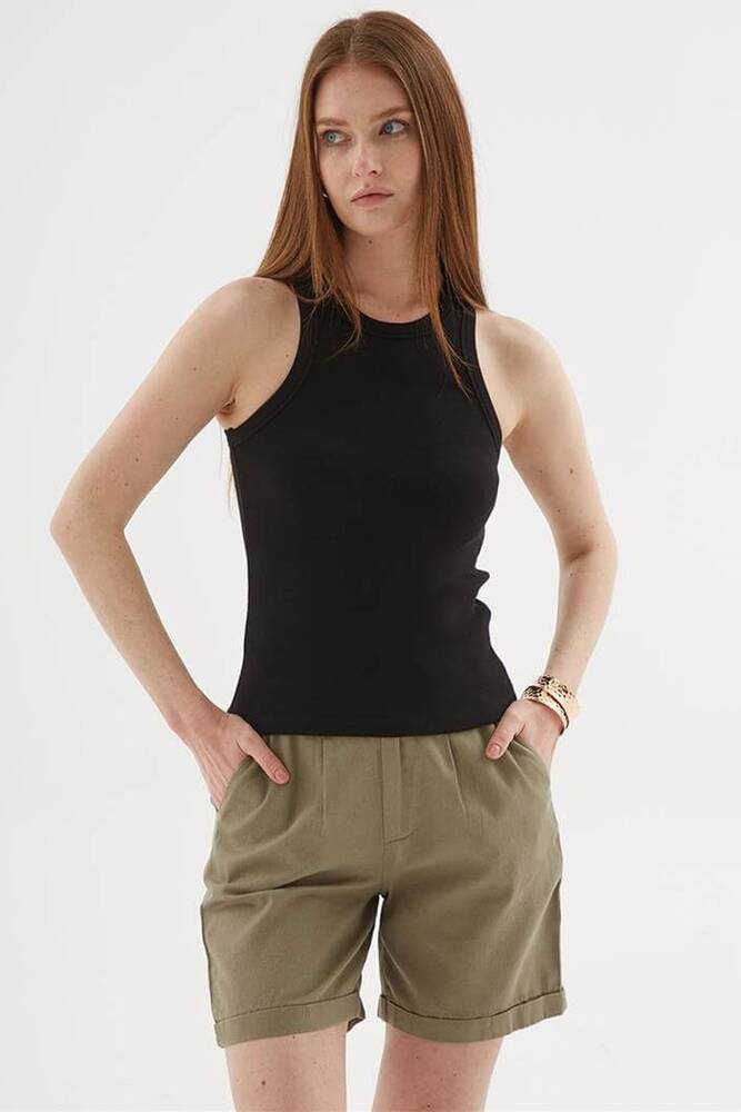 Kadın Halter Yaka Atlet 25Y0025K1 Siyah 