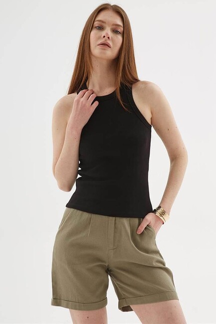 Kadın Halter Yaka Atlet 25Y0025K1 Siyah (3)