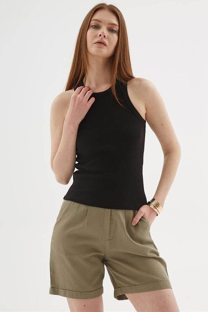 Kadın Halter Yaka Atlet 25Y0025K1 Siyah 