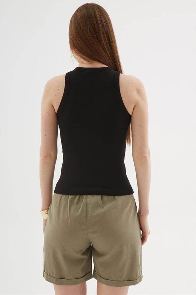 Kadın Halter Yaka Atlet 25Y0025K1 Siyah 