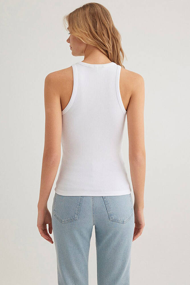 Kadın Halter Yaka Basic Atlet 1612462-620 Beyaz 