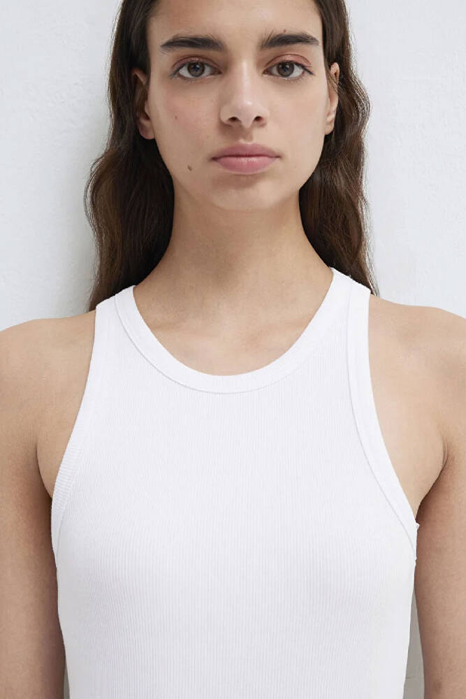 Kadın Halter Yaka Basic Atlet 1612462-620 Beyaz 