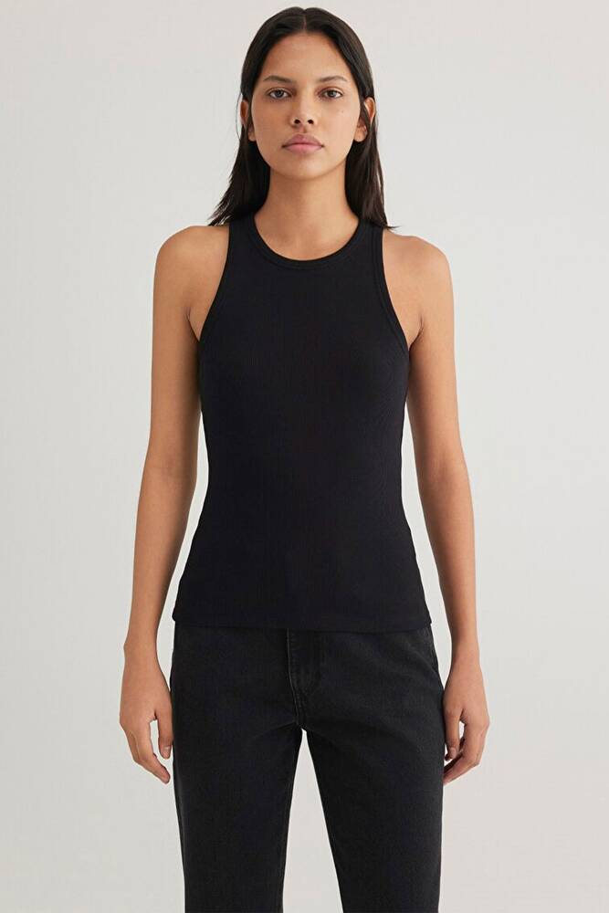 Kadın Halter Yaka Basic Atlet 1612462-900 Siyah 