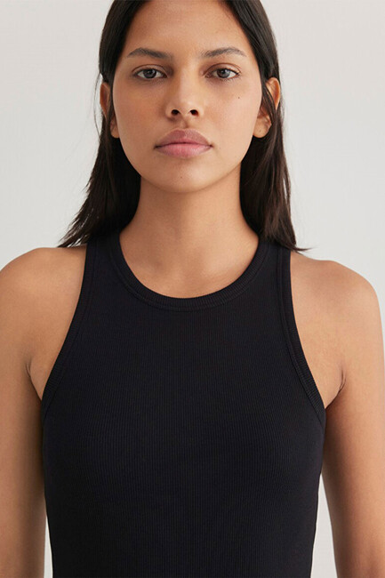 Kadın Halter Yaka Basic Atlet 1612462-900 Siyah - Thumbnail