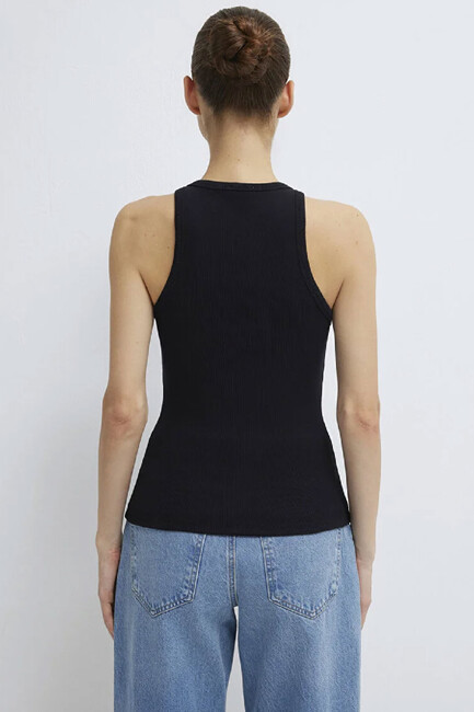 Kadın Halter Yaka Basic Atlet 1612462-900 Siyah - Thumbnail