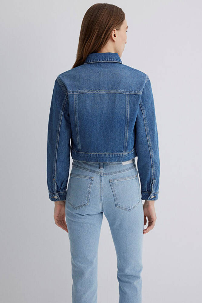 Kadın Harmony Classic Denim Ceket 1110639-89575 Mavi 