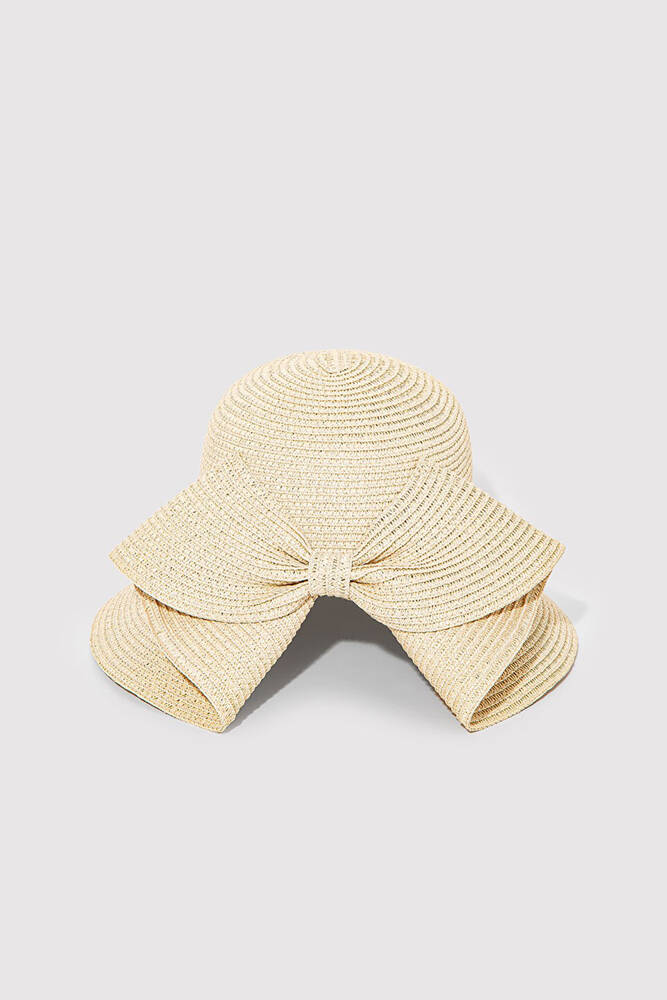 Kadın Hasır Şapka 1912986-80795 Bej 