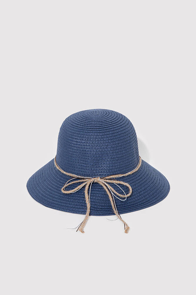 Kadın Hasır Şapka 1912996-30717 Lacivert 
