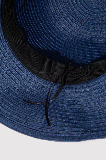 Kadın Hasır Şapka 1912996-30717 Lacivert - Thumbnail
