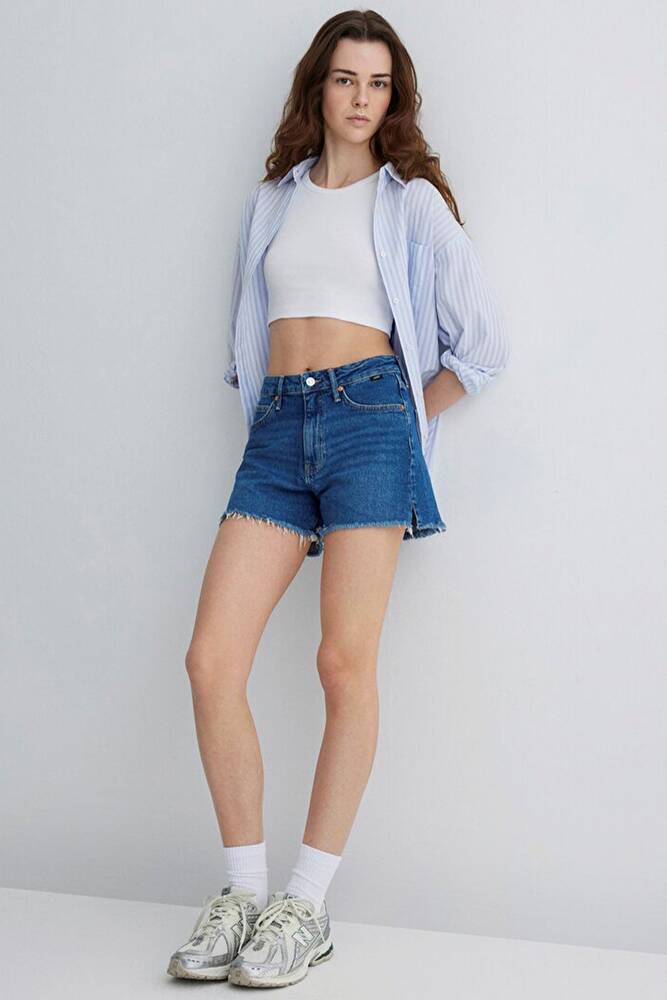 Kadın Heıdı 90's Denim Şort 1410057-88757 Mavi 