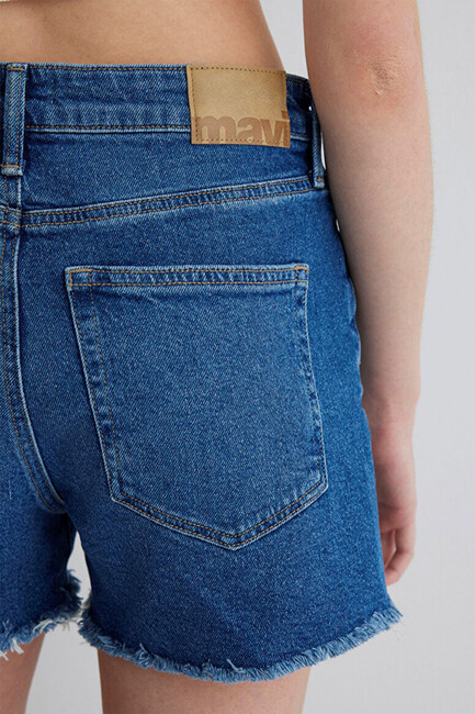 Kadın Heıdı 90's Denim Şort 1410057-88757 Mavi - Thumbnail