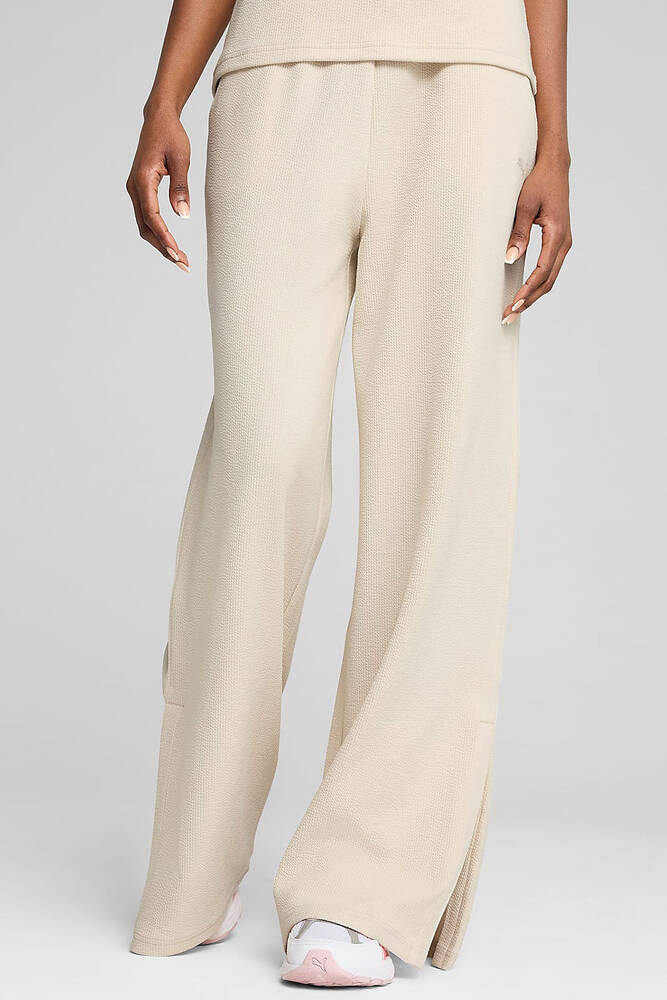 Kadın High-Waist Straight Pantolon 685061-87 Ekru 