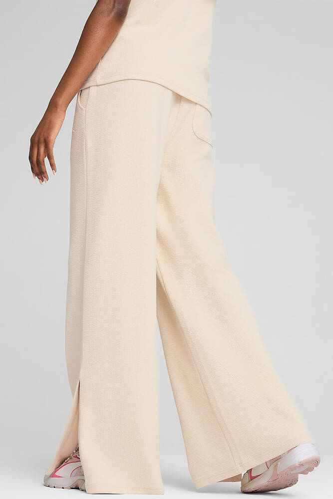 Kadın High-Waist Straight Pantolon 685061-87 Ekru 