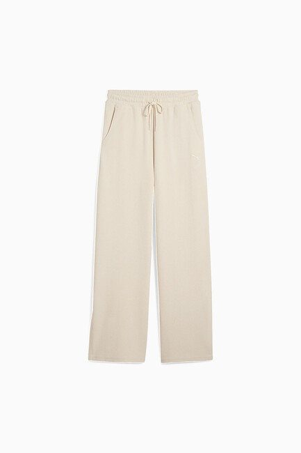 Kadın High-Waist Straight Pantolon 685061-87 Ekru - Thumbnail