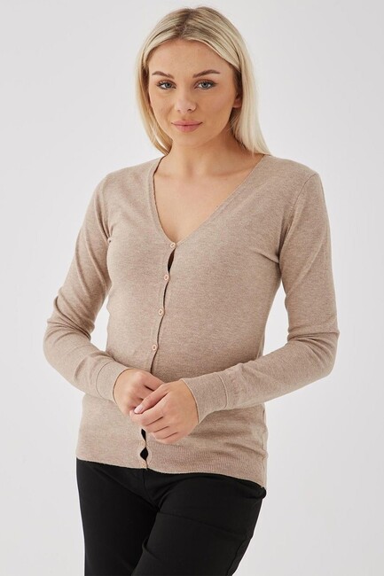 Kadın Hırka 24K0781K1 Camel (3)