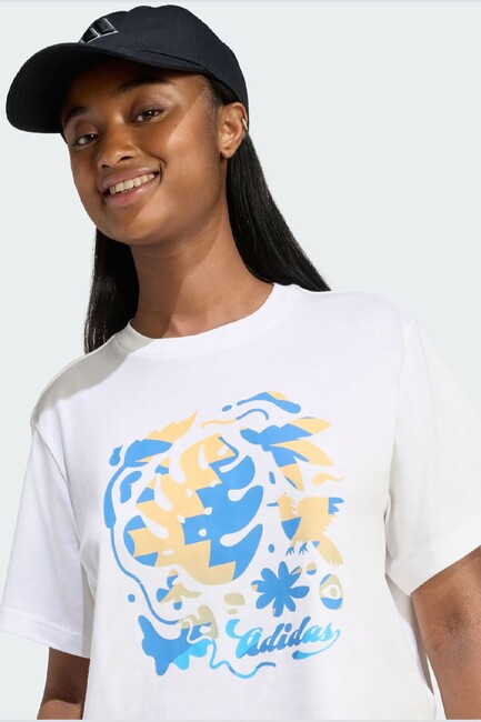 Kadın House Of Tıro Communıty Tişört KB7172 Beyaz - Thumbnail