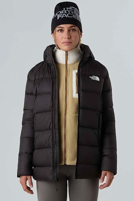 Kadın Hyalite Kaz Tüyü Kapüşonlu Parka NF0A8E74JK31 Siyah - Thumbnail