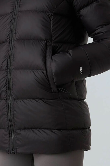 Kadın Hyalite Kaz Tüyü Kapüşonlu Parka NF0A8E74JK31 Siyah - Thumbnail