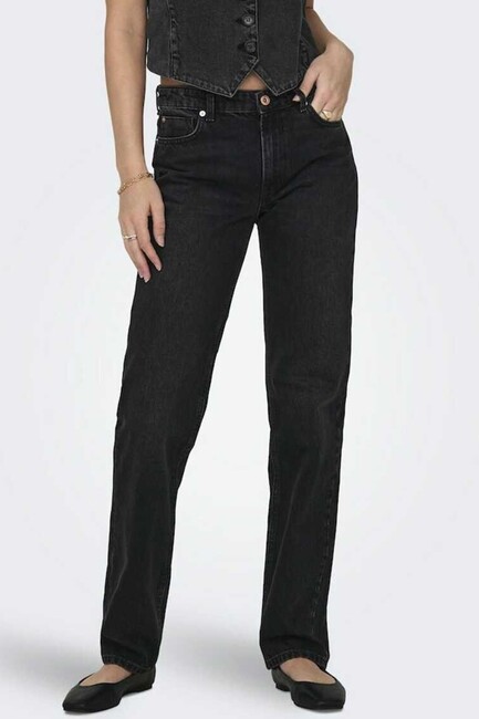 Kadın Jacı Straıght Denim Pantolon 15301779 Siyah (3)