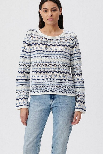 Kadın Jakar Kazak 1710153-70491 Mavi - Thumbnail