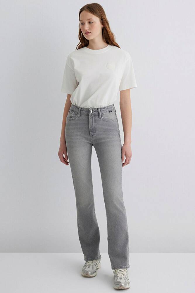 Kadın Jane Classic Jean Pantolon 1010917-89182 Gri 