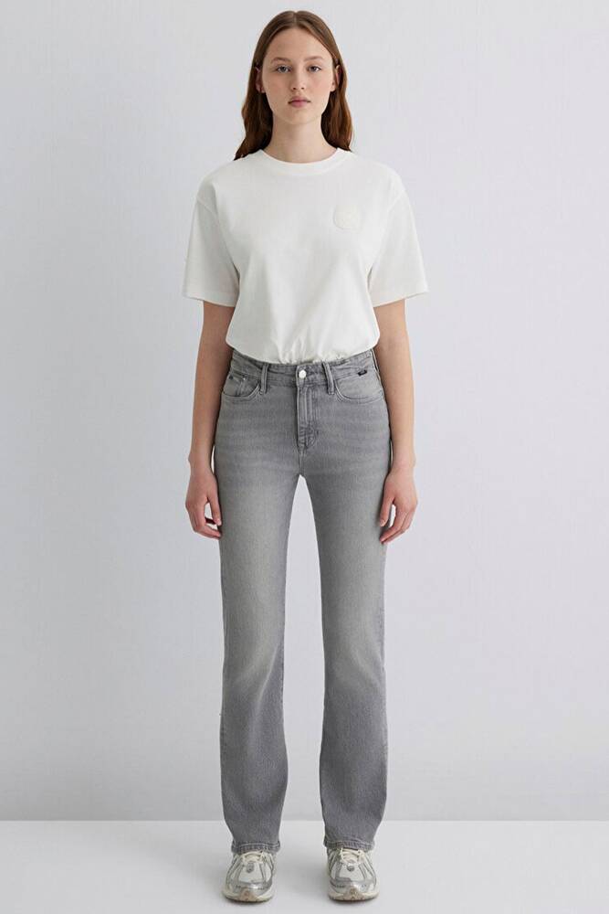 Kadın Jane Classic Jean Pantolon 1010917-89182 Gri 