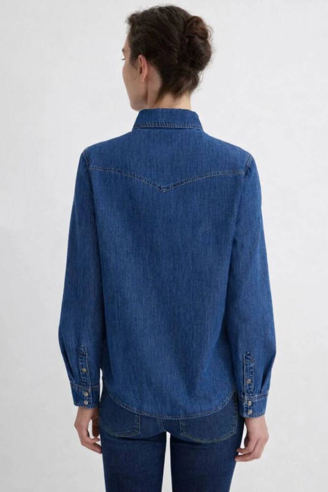 Kadın Janet Denim Gömlek 1211045-90089 Lacivert 