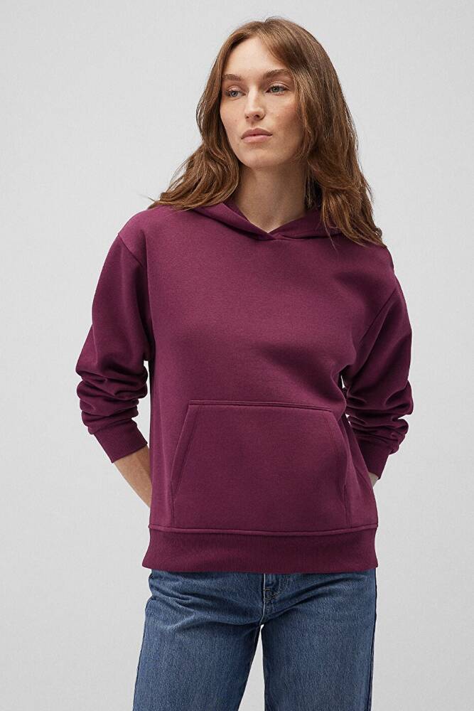 Kadın Kapüşonlu Sweat 167299-70670 Bordo 