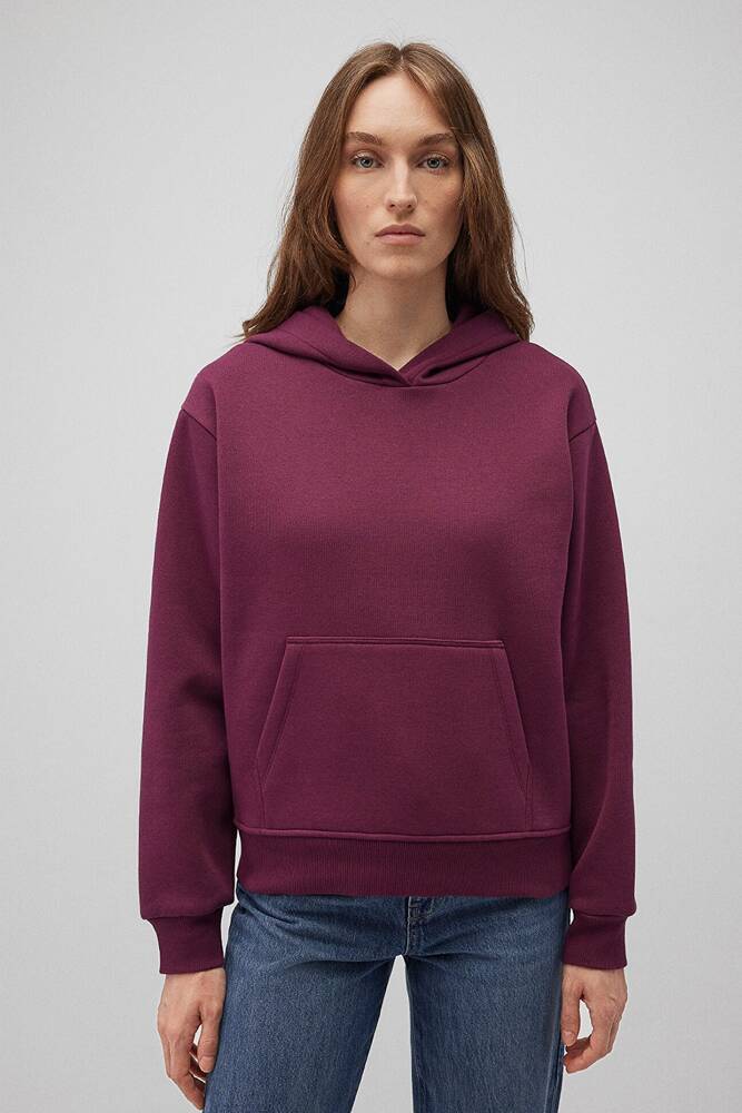Kadın Kapüşonlu Sweat 167299-70670 Bordo 