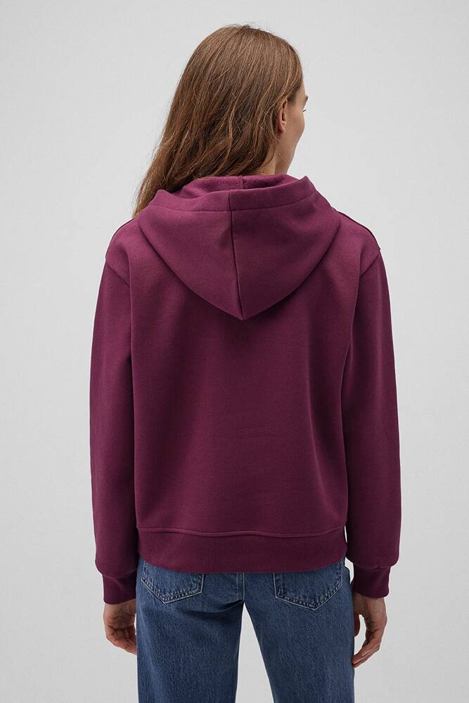 Kadın Kapüşonlu Sweat 167299-70670 Bordo 