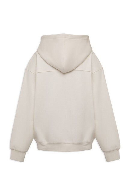 Kadın Kapüşonlu Basic Sweat 1S10575-83043 Beyaz - 6