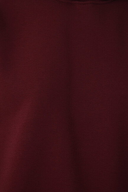 Kadın Kapüşonlu Basic Sweat 1S10575-85347 Bordo  - 7