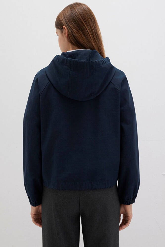 Kadın Kapüşonlu Ceket 110775-82906 Lacivert 