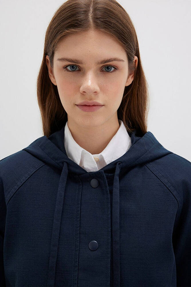 Kadın Kapüşonlu Ceket 110775-82906 Lacivert 