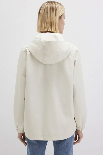 Kadın Kapüşonlu Ceket 1110014-70134 Ekru - Thumbnail