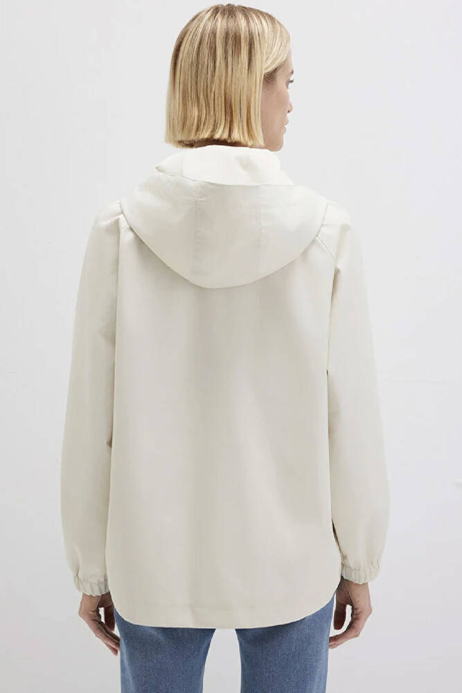 Kadın Kapüşonlu Ceket 1110014-70134 Ekru 