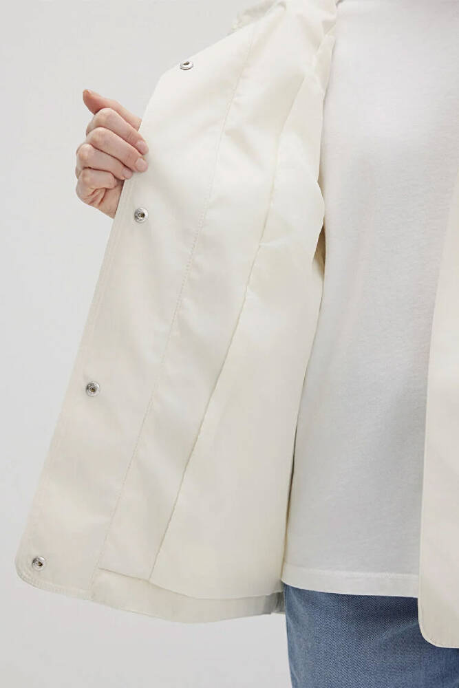 Kadın Kapüşonlu Ceket 1110014-70134 Ekru 