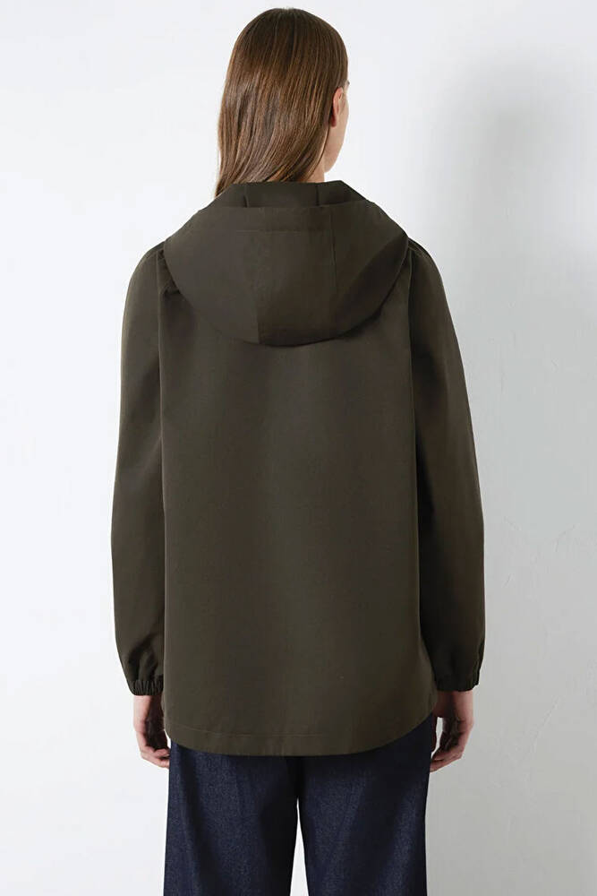 Kadın Kapüşonlu Ceket 1110014-90707 Haki 