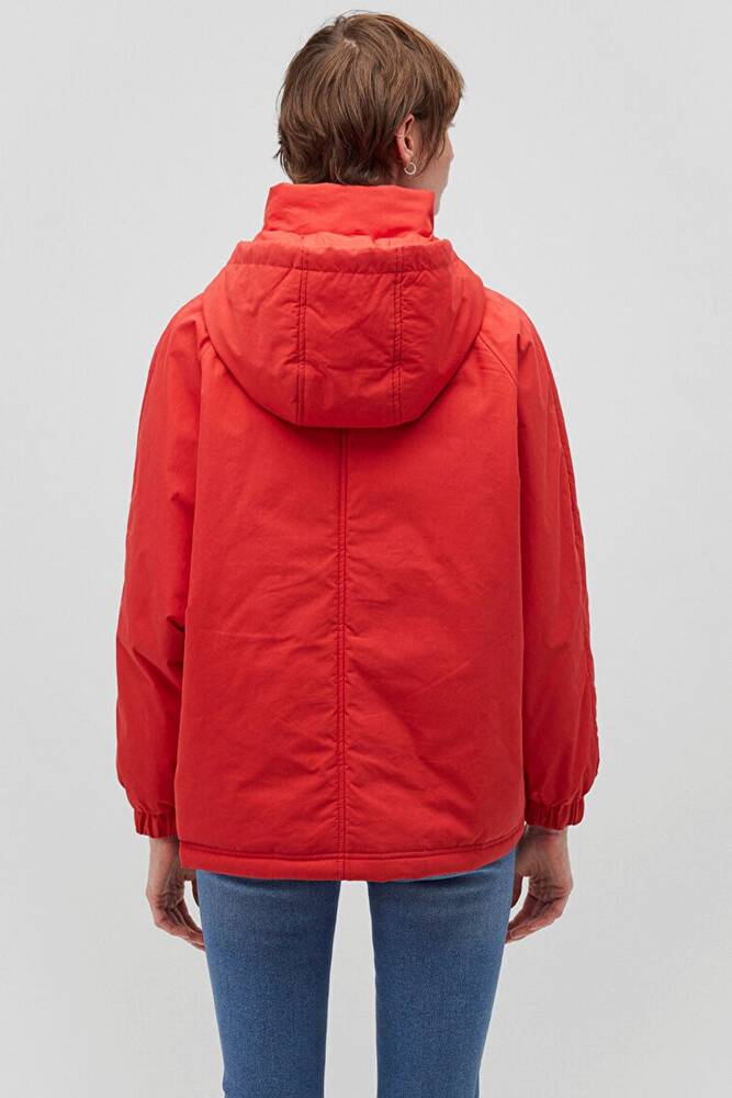 Kadın Kapüşonlu Ceket 1110348-70461 Kırmızı 