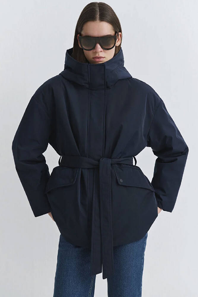 Kadın Kapüşonlu Ceket 1110703-83699 Lacivert 