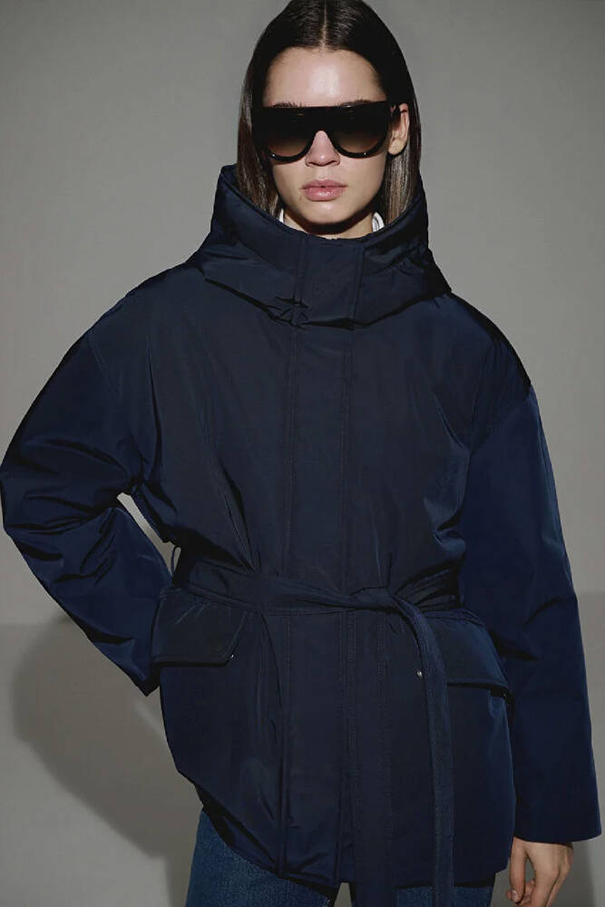 Kadın Kapüşonlu Ceket 1110703-83699 Lacivert 