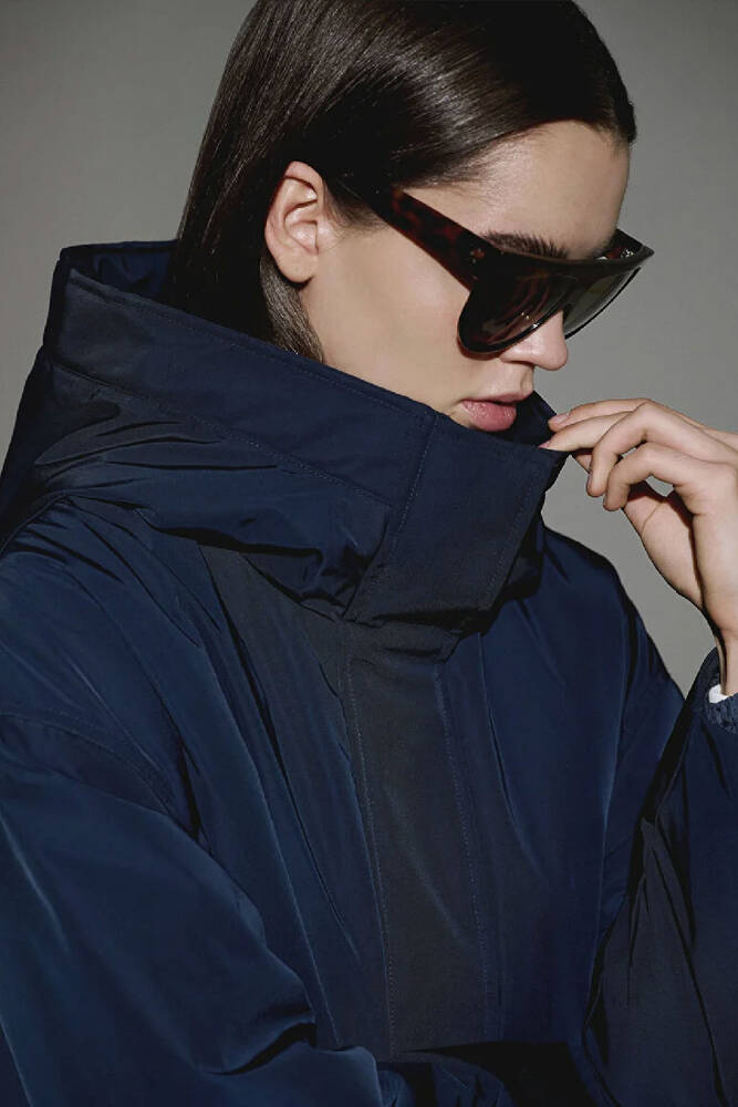 Kadın Kapüşonlu Ceket 1110703-83699 Lacivert 