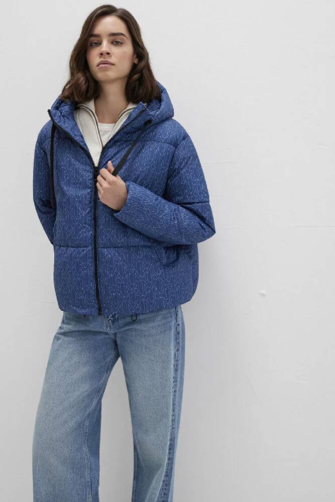 Kadın Kapüşonlu Ceket 1110706-90368 Mavi 
